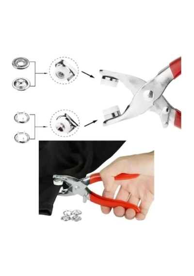 Kutulu Metal Pense 9.5 Mm Metal Çıt Çıt, El Pensesi-saklama Kutus