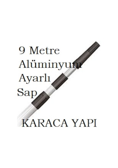 Teleskopik Uzatmalı Alüminyum Sap Ayarlı Sırık 9 Metre 3 Kademe