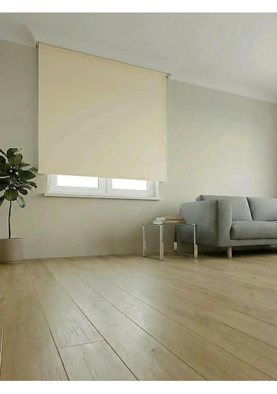 Bbb Kalın Kumaşlı Mat Stor Perde Koyu Krem Ms1403 Diğer