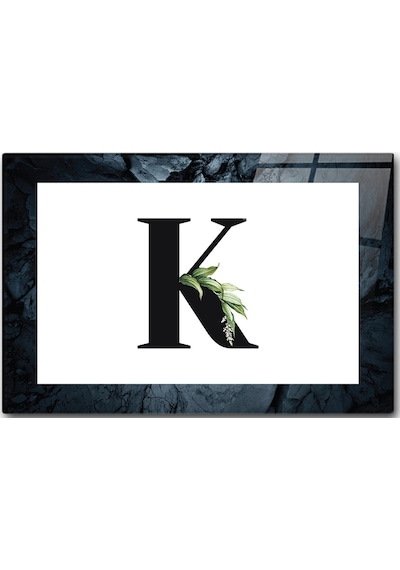 Decorita Cam Kesme Tahtası - Cam Kesme Tablası Harfli Tasarım K 20 CM x 30 CM
