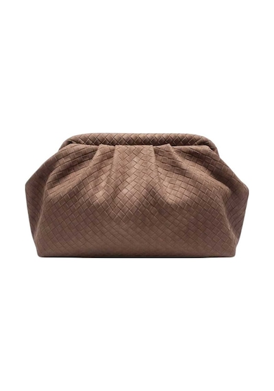 Wikidays.s Moda Trendi Kapitone Dokulu Clutch Portföy Çanta Taba