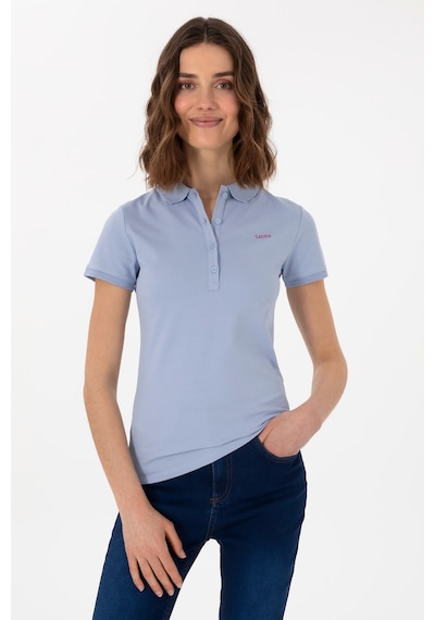 U.S. Polo Assn. Kadın Açık Mavi Basic Polo Yaka Tişört 50305764-VR003 U.S. Polo Assn. Kadın Açık Mavi Basic Polo Yaka Tişört 50305764-VR003