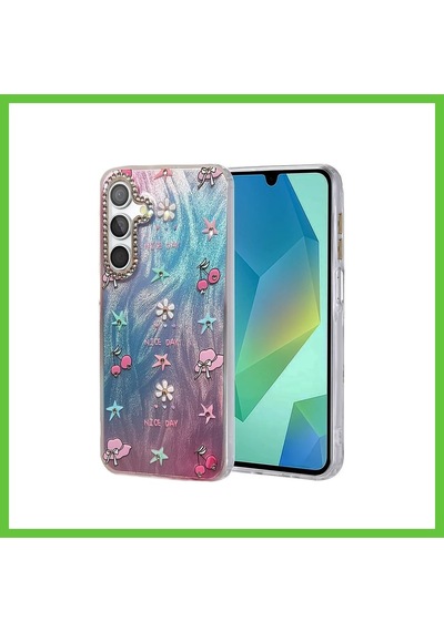 Bezos Samsung Galaxy A55 5g Uyumlu Kılıf Blade Aynalı Desenli Kapak - Desen 4 Dmc