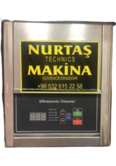 4 Lt Dijital Ultrasonic Yıkama Makinası Gri