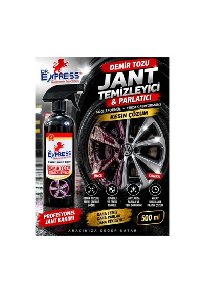 Demir Tozu Temizleyici Yüksek Kaliteli Jant Kaporta Temizleyici Sprey 500 Ml Etkili Çözüm - 603122633