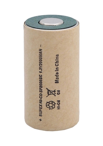 Sp2000sc 1.2v Nicd 2000mah Düz Kafa Süpürge Pili