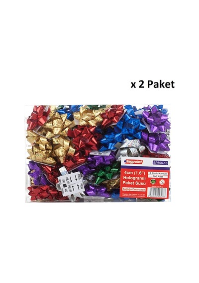 Bigpoint Paket Süsü Hologram 4cm 100'lü X 2 Paket