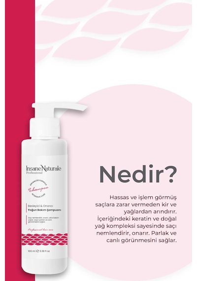 Besleyici & Onarıcı Yoğun Bakım Şampuanı 100 Ml