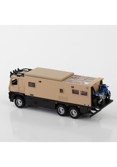 Metal Sesli Işıklı Çek Bırak Özellikli 30 Cm Motokaravan Seti
