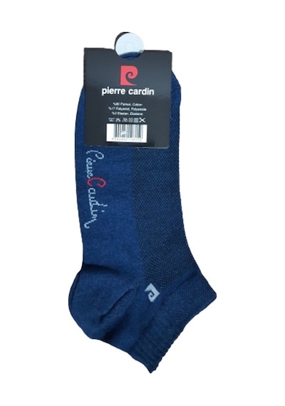 Pierre Cardin 12 Çift Üstü Fileli Erkek Pamuk Patik Çorap 40-44 Beyaz