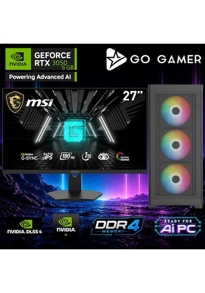 Go Gamer E756D i9-14900KF 32 GB 1 TB SSD RTX3050 6 GB 27" Free Dos Oem Paket Masaüstü Oyuncu Bilgisayarı