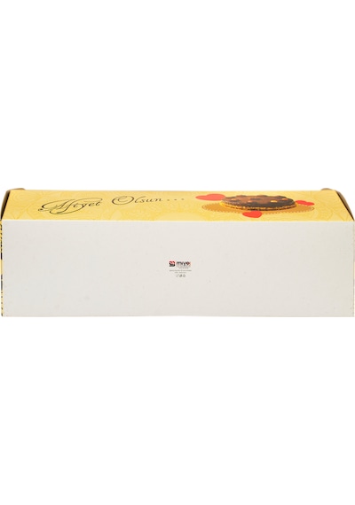 Miyo Ambalaj Baton Yaş Pasta Kutusu Krome Karton 100'lü 10 x 10 x 30 CM