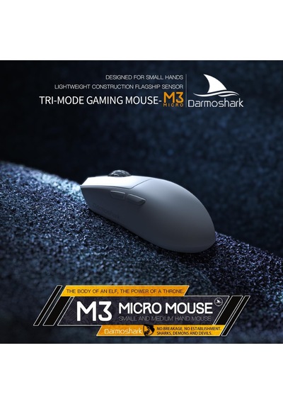 M3micro Kablosuz Oyun Faresi, Üç Modlu 2.4g/usb-c/bluetooth Fare 26000dpı Kadar, Paw3395 Optik Standart