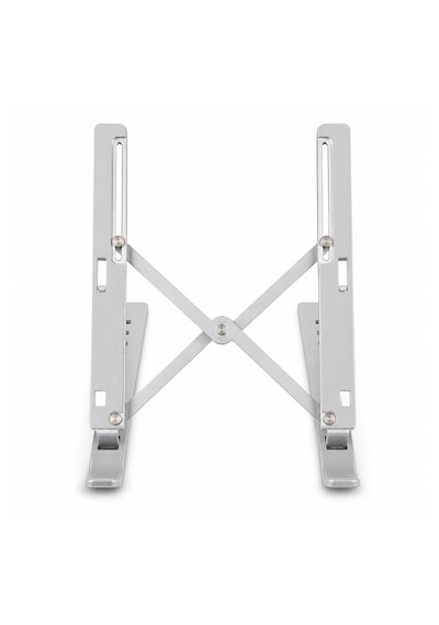 Katlanabilir Ayarlanabilir Alüminyum Alaşımlı Laptop Standı Taşıma Çantalı Gümüş