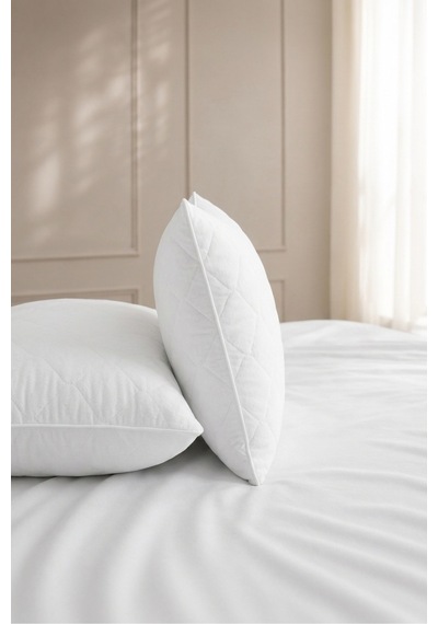 Kapitone-fermuarlı Microfiber %100 Sıvı Su Geçirmez Yastık Alezi Koruyucu Beyaz
