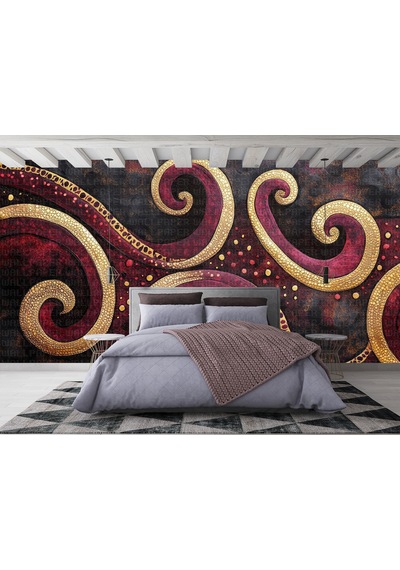 Batik Desen Poster Duvar Kağıdı Renkli