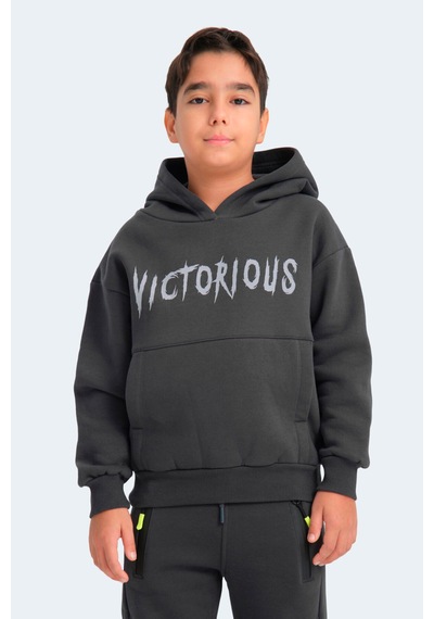 Slazenger Lexus Unisex Çocuk Sweatshirt Koyu Gri
