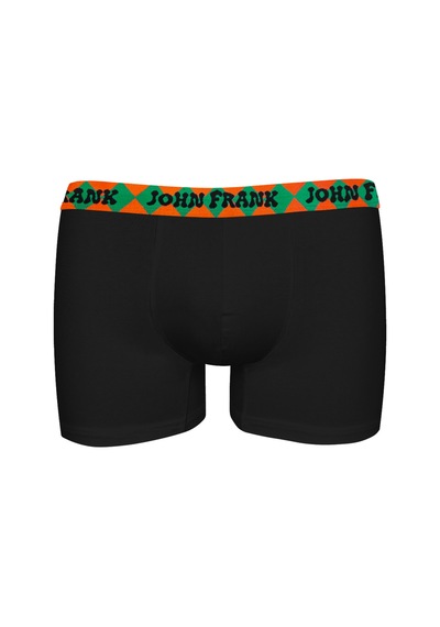 John Frank Logolu Pamuklu Boxer Erkek Boxer Jfbmodhype42 Siyah