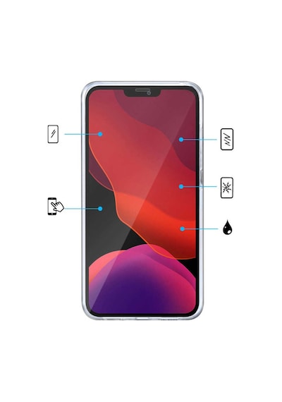 Apple Uyumlu iPhone 12 Kılıf Zore Enjoy 360 Derece Tam Kaplayan Silikon Renksiz