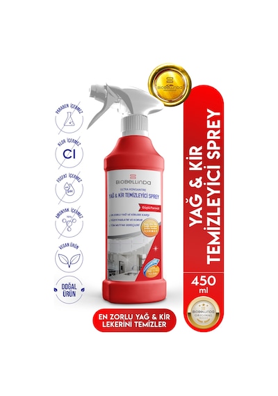 Doğal Yağ Kir Temizleyici Sprey En Zorlu Kirlerde Kolay Çözüm 450 Ml Diğer