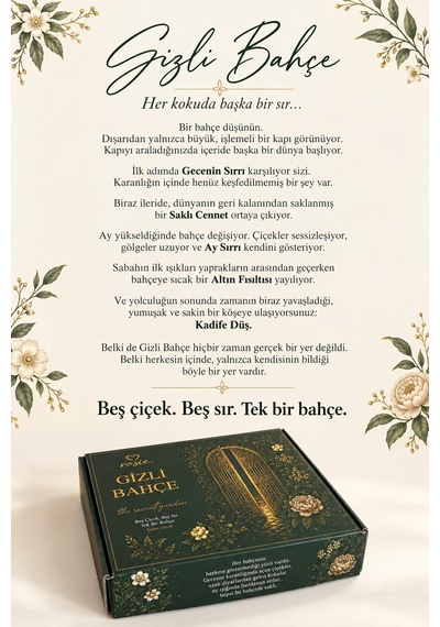 Rosie Gizli Bahçe 5 Li Çubuklu Oda Kokusu Hediye Seti 5 X 50 Ml The Secret Garden Fresh