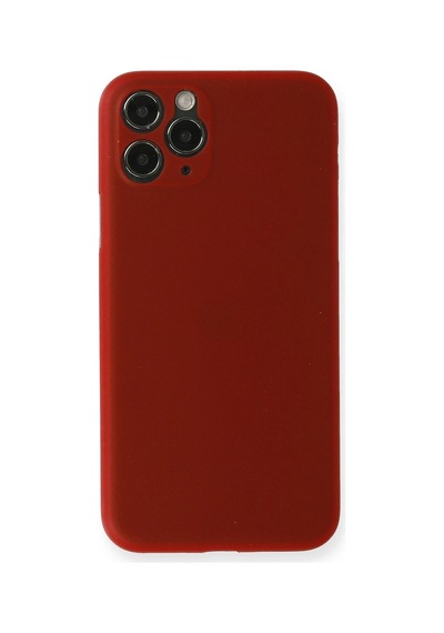 Newface - 338 - İphone 11 Pro Max Kılıf Pp Ultra İnce Kapak - Kmrsfres - - Kırmızı