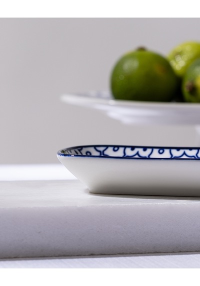 Reve Bleu Lucida Tabak - 12 Cm - Mavi/beyaz 8684427225097 Çok Renkli