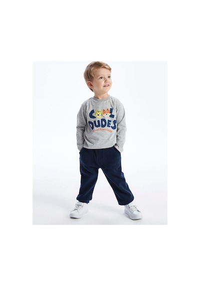 LC Waikiki Lcw Beli Lastikli Basic Erkek Bebek Jogger Eşofman Alt Koyu İndigo