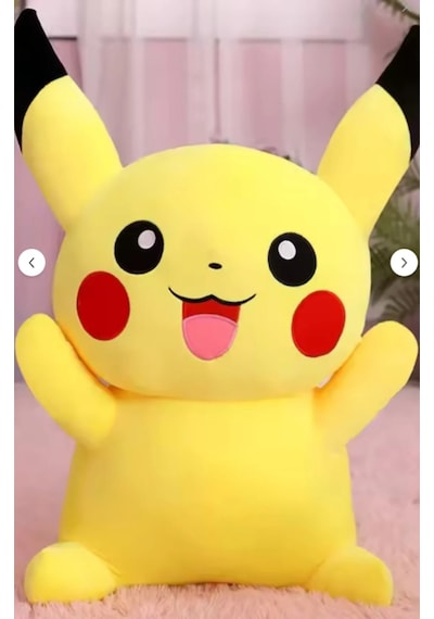 Pikachu Büyük Boy 40 Cm Peluş Oyuncak Sarı