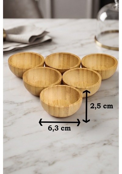 6'lı Bambu Sosluk Kase Seti 6,5 Cm Mini Çerezlik, Kahvaltılık, Mezelik, Reçellik, Baharatlık Sunum Kasesi Şık Mutfak Ve Sofra Sunumu Bej Bej 6'lı Bambu Sosluk Kase Seti 6,5 Cm Mini Çerezlik, Kahvaltılık, Mezelik, Reçellik, Baharatlık Sunum Kasesi Şık Mutfak Ve Sofra Sunumu Bej Bej