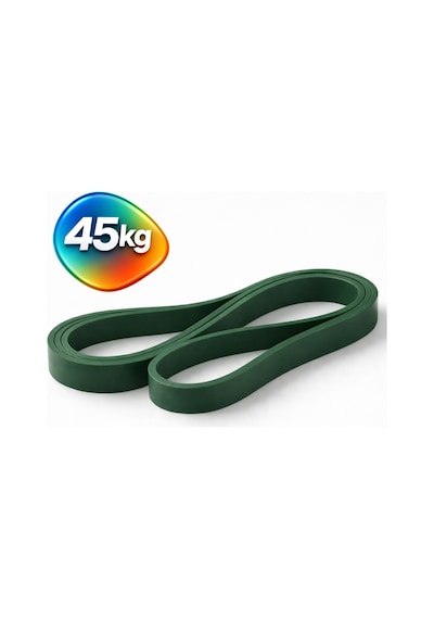Evapera Tekli Fitness Pilates Cross Barfiks Spor Direnç Lastiği Kas Geliştirme Training Bandı Bant 1 Adet Yeşil 45kg Çok Renkli