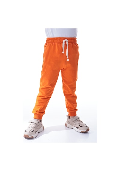 Unisex Çocuk %100 Pamuk Günlük Jogger Eşofman Altı 12 Ay 5 Yaş Turuncu