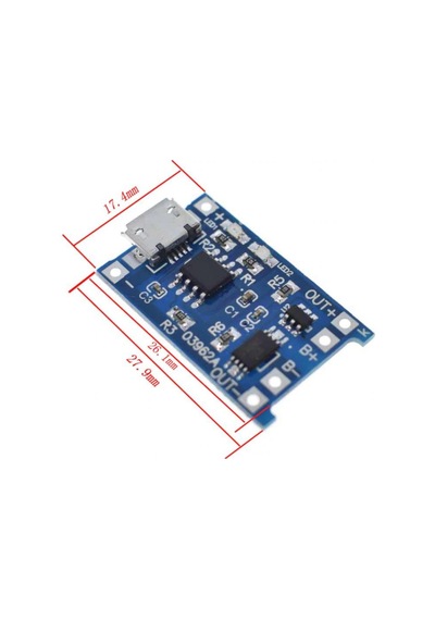 TP4056 1A Lipo – Li-on Pil Şarj Devresi Micro USB(Sarj Korumalı)