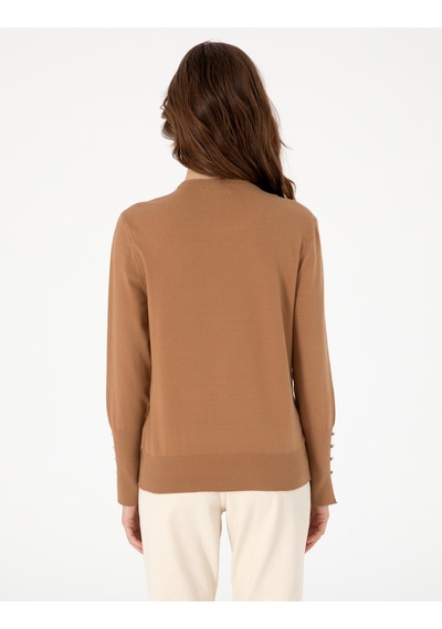 Pierre Cardin Kadın Camel Kazak /triko 50290566-vr015 CAMEL