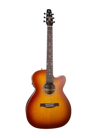 Seagull Entourage Concert Hall Cutaway Elektro Akustik Gitar Rustic Burst