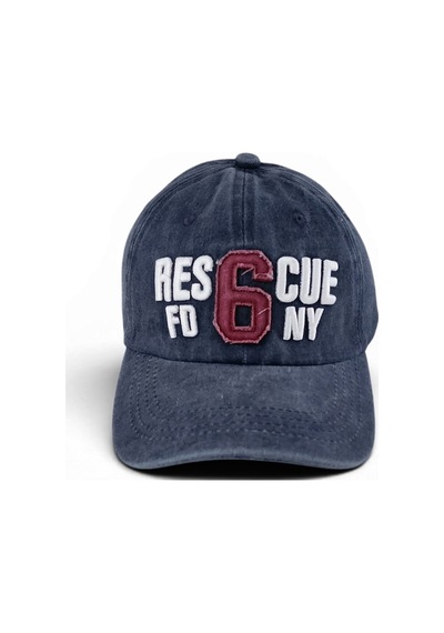 Hedea Unisex Vintage Eskitme Beyzbol Şapkası Reque Nakışlı Ayarlanabilir Lacivert Pamuklu Cap Çok Renkli