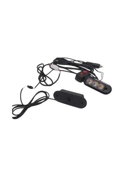 Çakar Lamba 3x2 Led 12w 12-24v Amber-amber / Lapa197