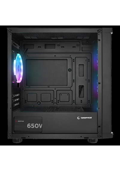 Rampage Vega V2 650w 80 Plus Bronze M-atx Temperli Camlı 4 12cm Rgb Fan Gaming Oyuncu Kasası Rampag