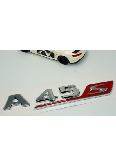 Dk Benz A 45s Bagaj Krom Kırmızı Abs 3m 3d Yazı Logo