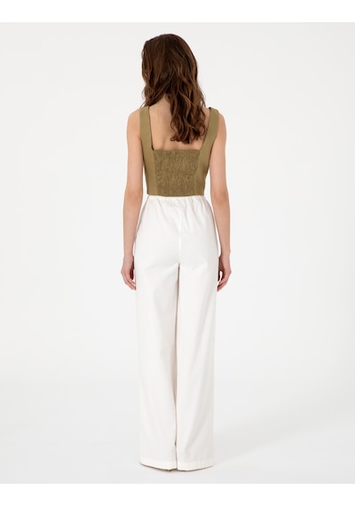 Pierre Cardin Kadın Beyaz Pantolon Kanvas-chino 50313136-vr013 Beyaz