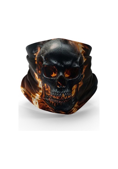 Bebo Store Extreme Spor Motorsiklet Kullananlara Özel Desenli Buff Boyunluk Bandana Balaklava Skull-0208-5