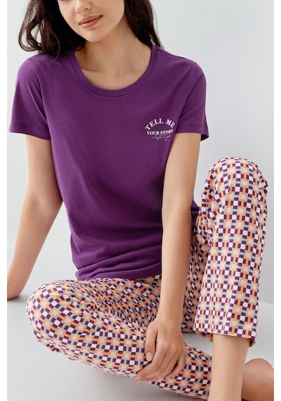 Arnetta Kadın Mor Pijama Takımı Ar3561-s-v1 Mor