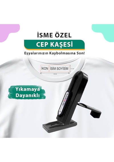 Siyah Öğrenci Cep Kaşesi, Okul Anaokul Kreş Kaşesi, Defter Kitap, Kıyafet Elbise Kaşesi Etiketi Siyah