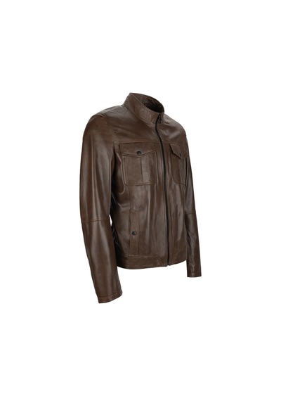 Tamer Tanca Erkek Hakiki Deri Fındık Deri Mont 415 K-258 Erk Dr Mont Sk24/25 Fındık Dr