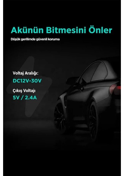 Epilons Park Modu Kablosu Type-c Akü Sigorta Bağlantı Kablosu Araç İçi Kamera Tüm Kameralara Uyumlu Standart