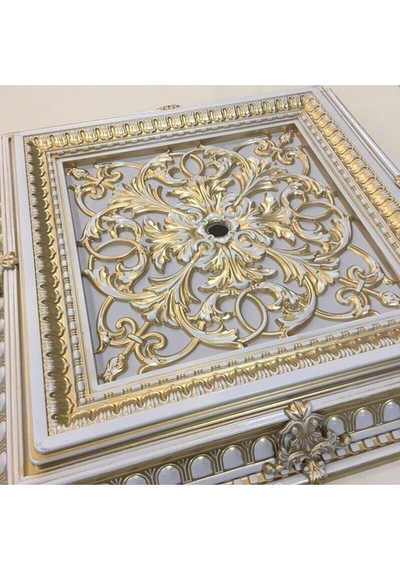 Diecor Led Döşenebilir Saray Tavan Avize Göbeği Bronz 72 X 72 Model:xa283