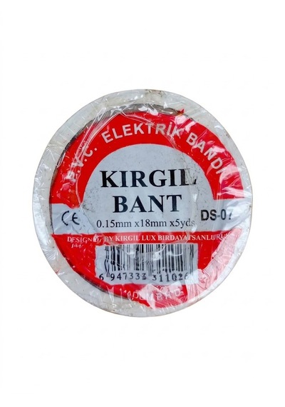 Kırgıl Pvc Elektrik Bandı 10 Lu Beyaz İzolasyon Seti Siyah