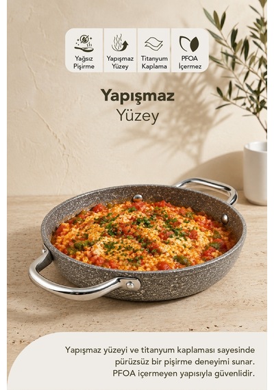 Urla Granit Sahan 20 cm Kapaksız