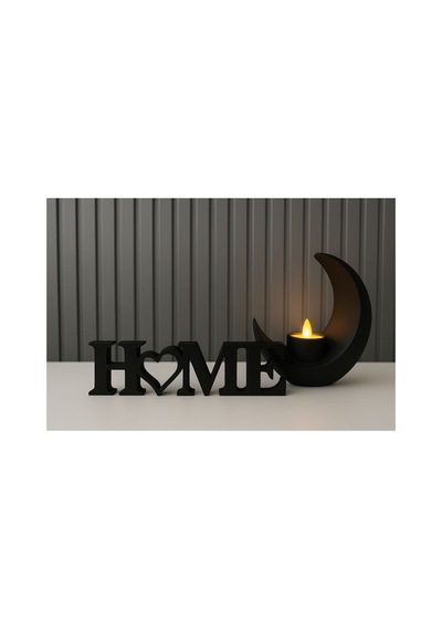 Home Yazılı Dekoratif Biblo Siyah
