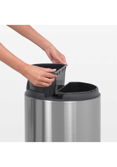 Brabantia Çöp Kutusu Touch Bin 2 X 20 40 Lt Mat Çelik 401084
